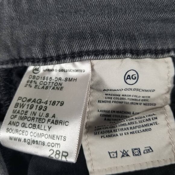 Adriano Goldschmied  AG Gray the High Rise Stevie Slim Straight Jeans Pants 28 R - Picture 6 of 6